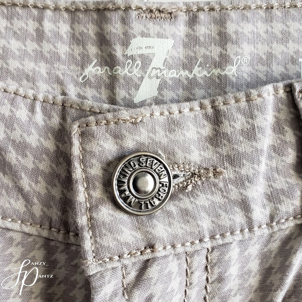 7FAM jeans Girl's 12 houndstooth straight leg D5 - Picture 4 of 6